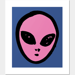 Alien Head Posters and Art